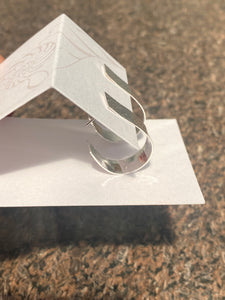 Large Hammered Teardrop Broad Hoop Earrings - Elements Gallery