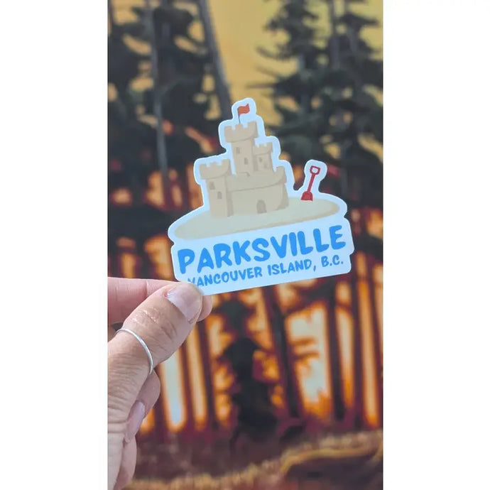 Parksville Sandcastle Sticker