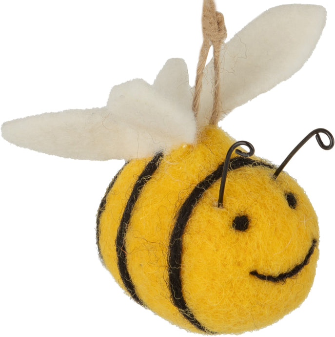 Felt Bee Ornamet ornament