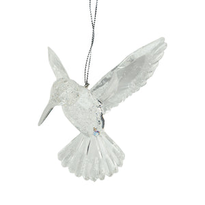 Clear Acrylic Hummingbird Ornament