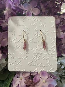 Gold Beaded Dainty Earrings