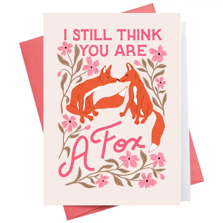 A Fox - Valentine Greeting Card - Inkwell Cards