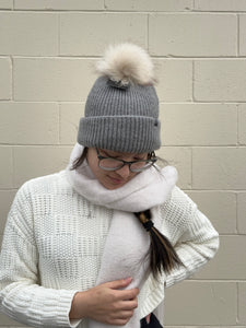 Snowflake Lined Beanie - Assorted Colours - Orb