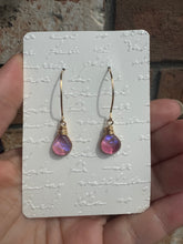 Load image into Gallery viewer, Dichroic Glass Gold Filled Earring