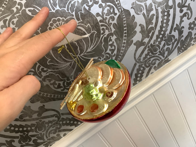 Glass Noodle Bowl Ornaments