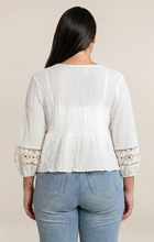 Load image into Gallery viewer, Crochet Trim Blouse