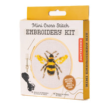 Load image into Gallery viewer, Bee Mini Cross Stitch Kit - Kikkerland