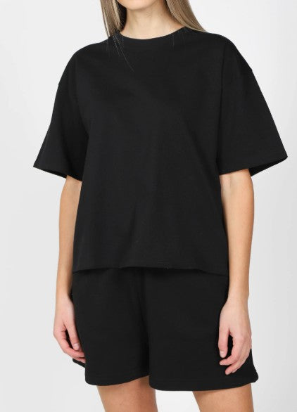 Boxy Tee - Black - Brunette The Label
