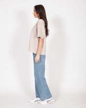 Load image into Gallery viewer, Oversized Boxy Tee - Oyster - Brunette The Label