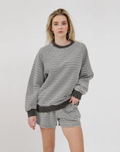 Load image into Gallery viewer, Striped Crewneck- Black/White - Brunette The Label