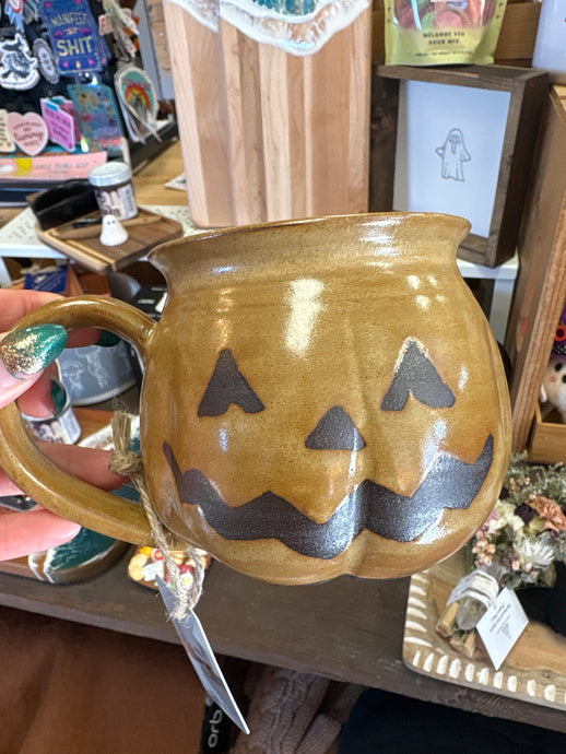 Jack-O-Lantern Mug - Hands on Clay