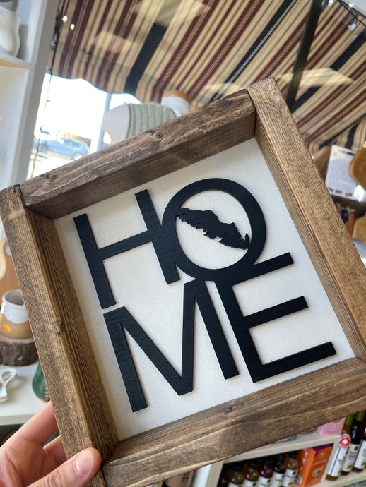 Wooden Home Sign