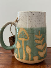 Load image into Gallery viewer, Large Green and White Dream Forager Mug - Pottery