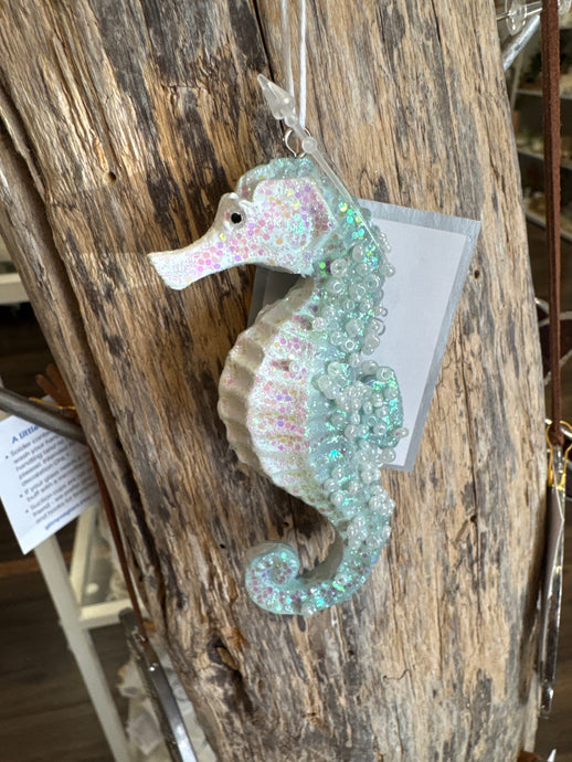 Resin Seahorse Ornament