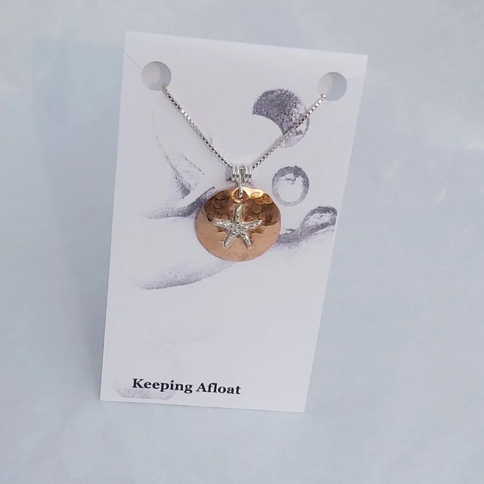 Keeping Afloat Copper Star Necklace