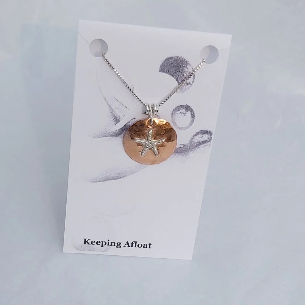 Keeping Afloat Copper Star Necklace