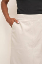 Load image into Gallery viewer, KAcassie Leather Skirt (khaki)