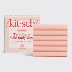 Tart Cherry Solid Cleansing  Body Wash Bar Soap - Kitsch