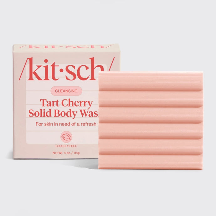Tart Cherry Solid Cleansing  Body Wash Bar Soap - Kitsch