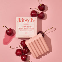 Load image into Gallery viewer, Tart Cherry Solid Cleansing  Body Wash Bar Soap - Kitsch