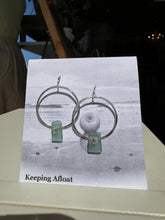 Load image into Gallery viewer, Keeping Afloat Fishing Float Hoop Earring