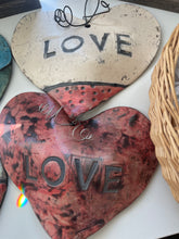 Load image into Gallery viewer, Hanging Pottery Hearts