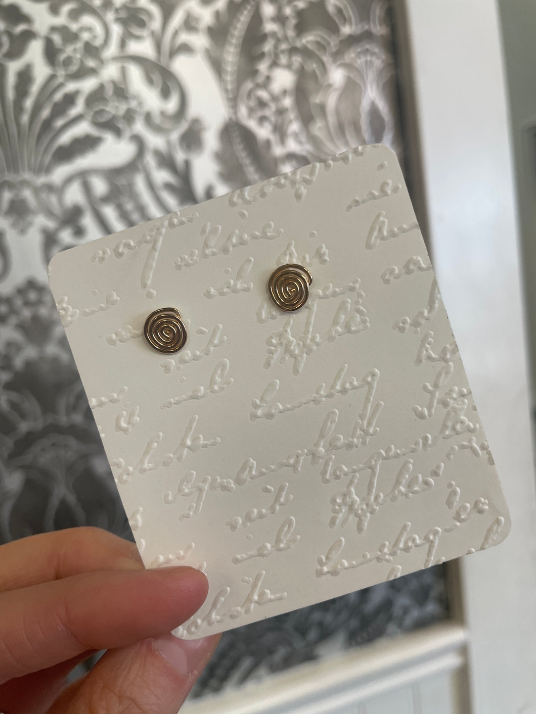Gold Filled Spiral Studs