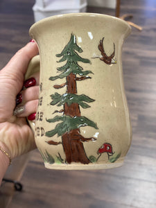 Grow Where You Are Planted Tree Mug  - Funky Fungus Pottery