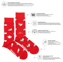 Load image into Gallery viewer, Men&#39;s Canada goose Canadian Purposely Mismatched Socks - Friday Sock Co.