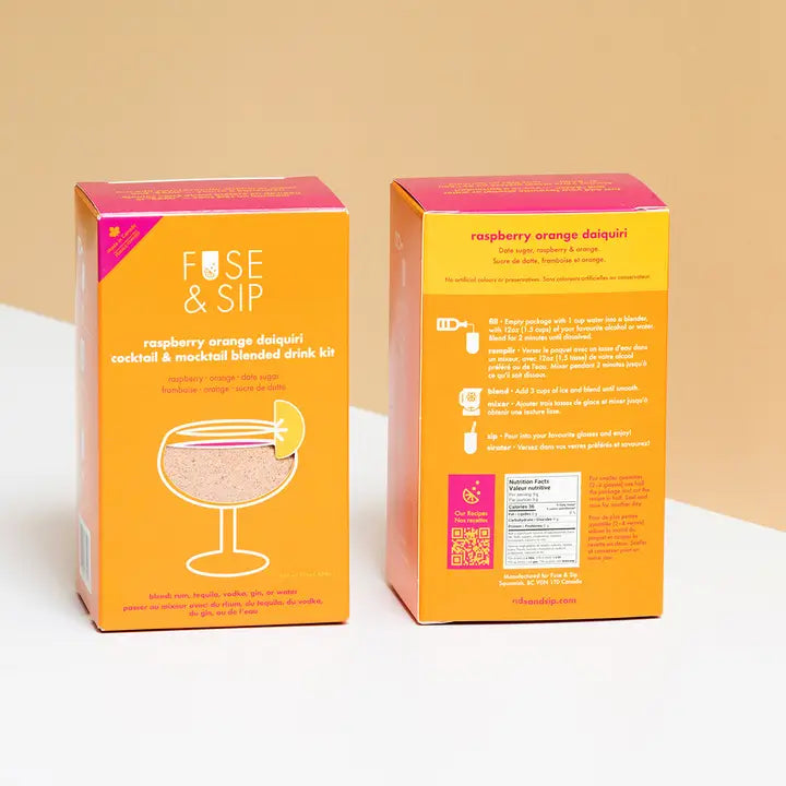 Fuse and Sip Blended Drink Kit -  Raspberry Orange Daquiri