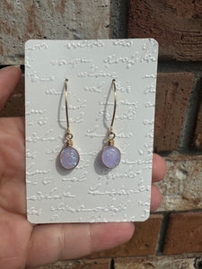 Dichroic Glass Gold Filled Earring