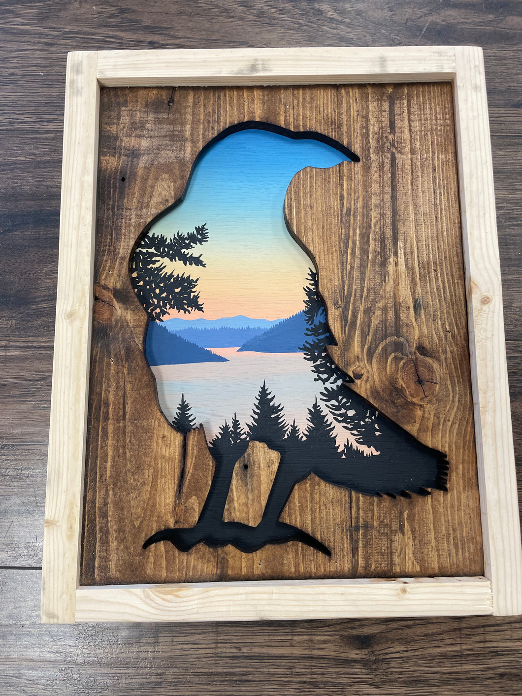 Campbell River Crow Wall Art - Westcoastkitsch