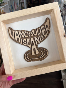 Vancouver Island Whale Tail Home Sign