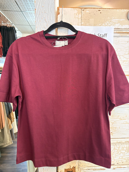 KAtomina T-shirt - Windsor Wine - Kaffe