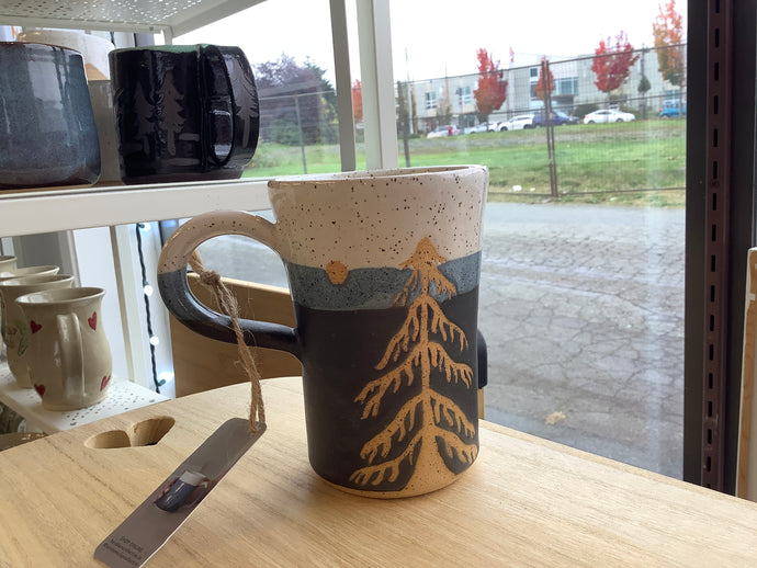 Medium Tree & Moon Mug - Hands on Clay