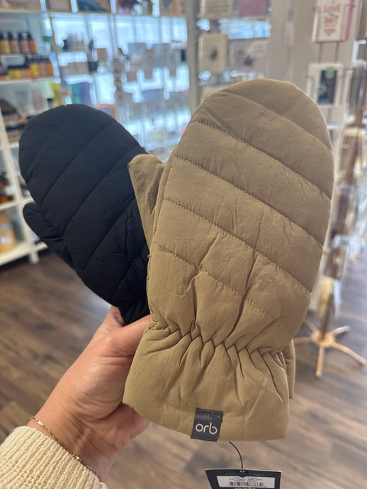 Let It Snow Puffer Mitts - Assorted Colours - Orb