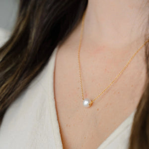 Evelyn Pearl Necklace - 14K Gold Fill