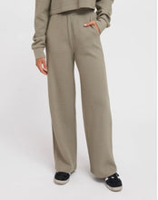 Load image into Gallery viewer, Waffle Knit Wide Leg Pant - Olive - Brunette The Label