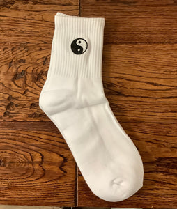 Yin Yang Socks - White/Black - Brunette The Label