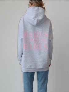 Big Sister Babes Supporting Babes Hoodie - Brunette The Label