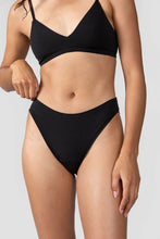 Load image into Gallery viewer, High Rise Bikini Underwear - Black - Huha