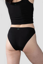 Load image into Gallery viewer, High Rise Bikini Underwear - Black - Huha