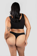Load image into Gallery viewer, Low Profile Thong Underwear - Black - Huha
