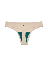 Load image into Gallery viewer, Seamless Low-Midrise Thong Underwear - Beige - Huha