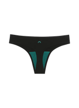 Load image into Gallery viewer, Seamless Low-Midrise Thong Underwear - Black- Huha