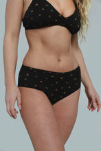 Load image into Gallery viewer, Cheeky Underwear - Black Midnight Rose - Huha