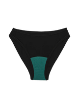 Load image into Gallery viewer, High Rise Bikini Underwear - Black - Huha