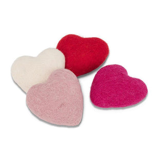 Assorted Felted Puffy Heart