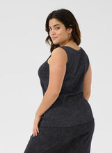 Load image into Gallery viewer, KCdalia Tank Top - Black Washed - Kaffe Curve