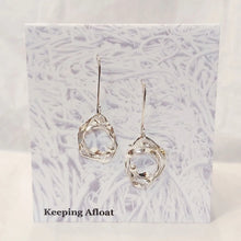 Load image into Gallery viewer, Keeping Afloat Kelp Round Sterling Silver Earring